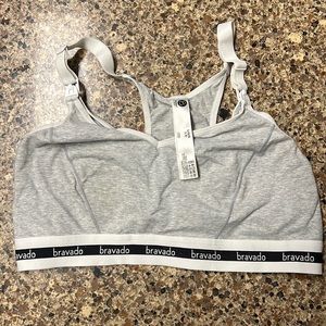 Gray bravado nursing and pumping bra, worn once.
